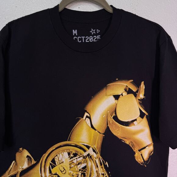 Beyonce Cowboy Carter Tour Shirt Medium Chardonneigh Horse Gold T Concert Merch - Picture 5 of 12